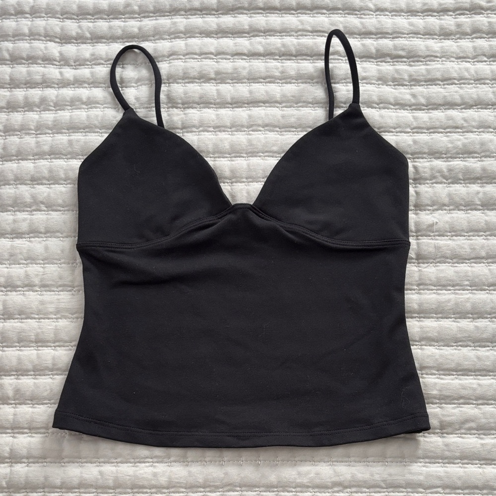 TANKAIR Black Spaghetti Strap Cami Top